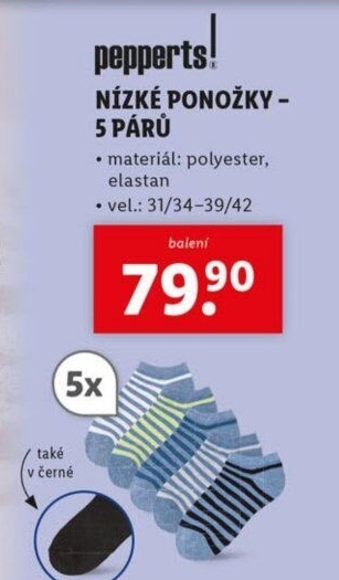 Dětské kotníkové ponožky Pepperts!