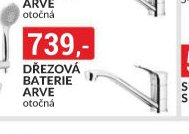 DŘEZOVÁ BATERIE ARVE otočná