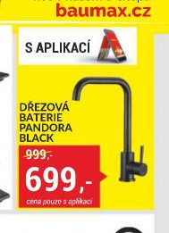 DŘEZOVÁ BATERIE PANDORA BLACK