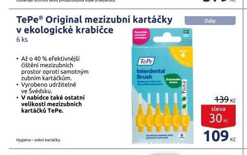 TePe Original mezizubní kartáčky v ekologické krabičce 6 ks