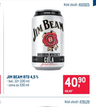 JIM BEAM RTD 4,5%