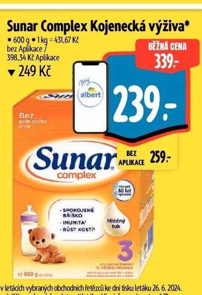 Sunar Complex Kojenecká výživa