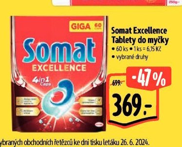 Somat Excellence Tablety do myčky