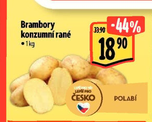 Brambory konzumní rané
