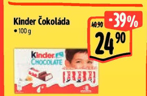 Čokoládky Kinder