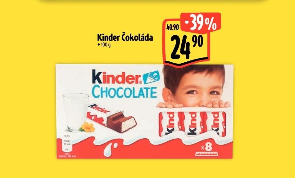 Čokoládky Kinder