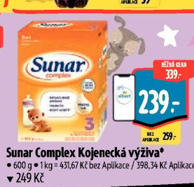 Kojenecká výživa Sunar Complex