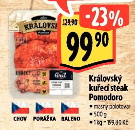 Kuřecí steak Pomodoro Královský Albert Gril