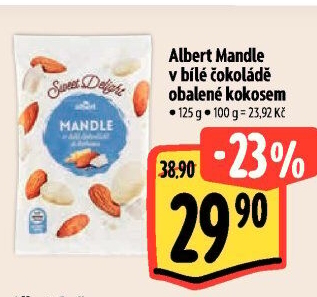 Mandle v čokoládě Albert