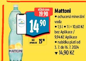 Ochucená voda Mattoni