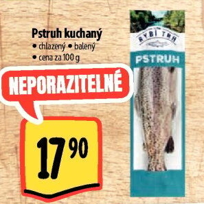 Pstruh kuchaný Albert