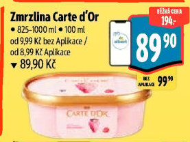 Zmrzlina ve vaničce Carte D'