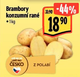 Brambory konzumní rané