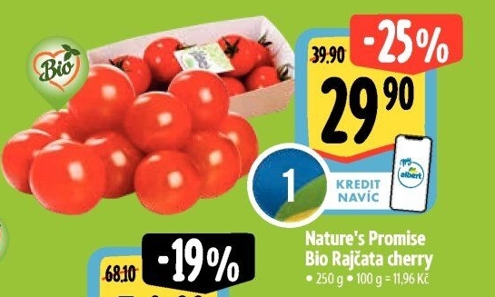 Rajčata cherry bio Nature'