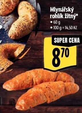 Rohlík Mlynářský žitný Albert