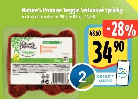Seitanové tyčinky Veggie Nature'