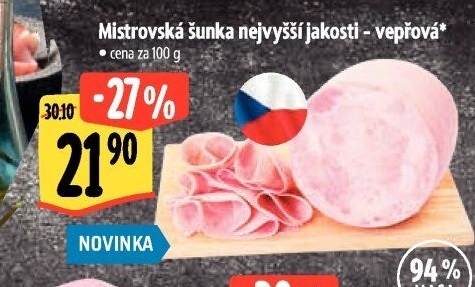 Šunka vepřová Mistrovská nejvyšší jakosti