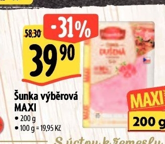 Šunka výběrová dušená Albertovo uzenářství