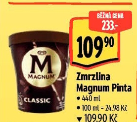 Zmrzlina v kelímku Magnum Algida