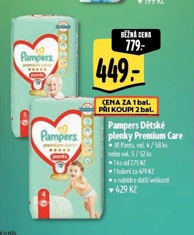 Pampers Dětské plenky Premium Care