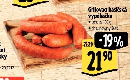 Klobása hasičská vypékačka