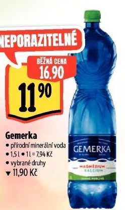 Minerální voda Gemerka