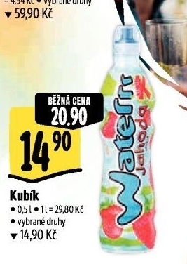 Ochucená voda Waterrr Kubík