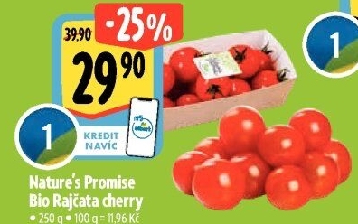 Rajčata cherry bio Nature'