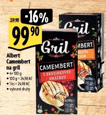Sýr Camembert na gril Albert Gril