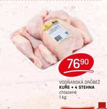 VODŇANSKÁ DRŮBEŽ KUŘE + 4 STEHNA