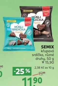 Müsli srdíčka Semix