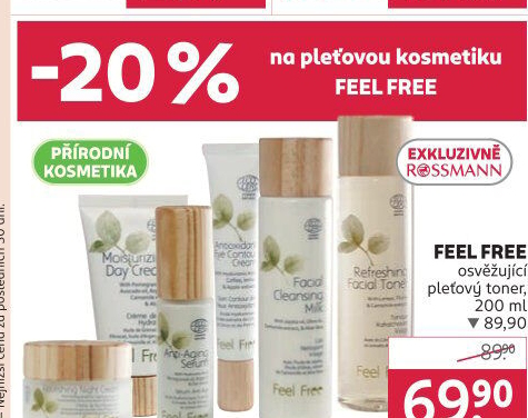 Toner pleťový Feel Free