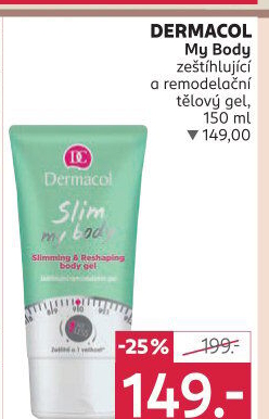 Zeštíhlující remodelační gel Slim my body Dermacol