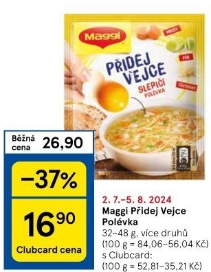Instantní polévka Přidej vejce Maggi