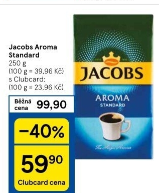 Mletá káva Jacobs Aroma Standard