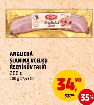 Anglická slanina Řezníkův talíř