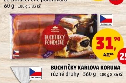 České buchtičky Karlova Koruna