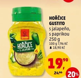 Hořčice s jalapeňo Gustito