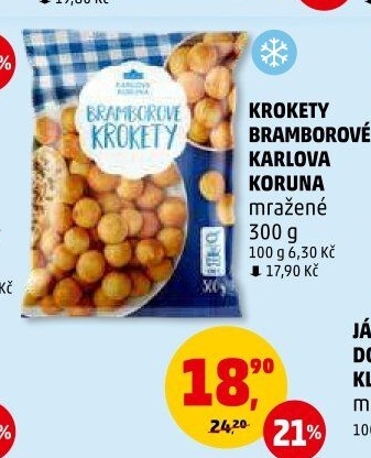 Krokety mražené Karlova Koruna