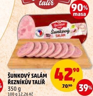 Salám šunkový Řezníkův talíř