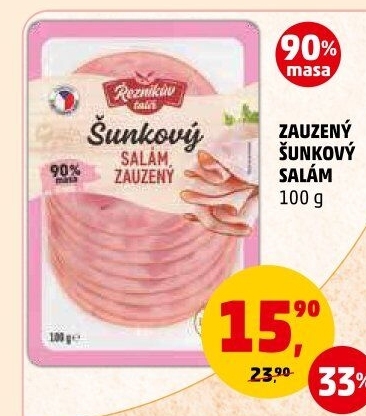 Salám šunkový zauzený Řezníkův talíř