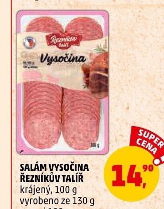 Salám Vysočina Řezníkův talíř