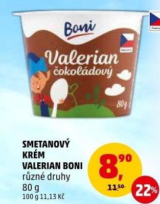 Smetanový krém Valerian Boni
