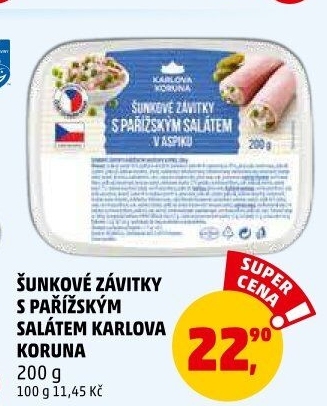 Šunkový závitek v aspiku Karlova Koruna