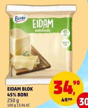 Sýr Eidam 45% Boni