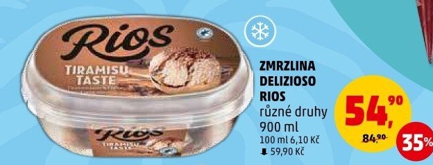 Zmrzlina ve vaničce Delizioso Rios