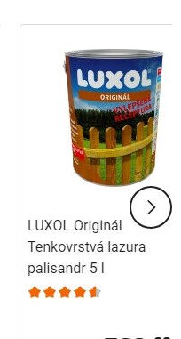 LUXOL Originál Tenkovrstvá lazura palisandr 5 l - OBI akcniletaky.com