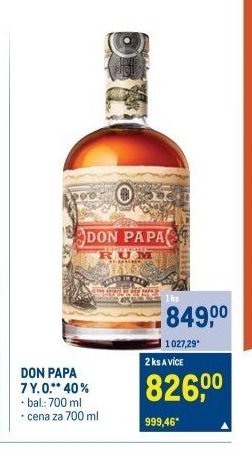 DON PAPA 7 Y.O. 40 %