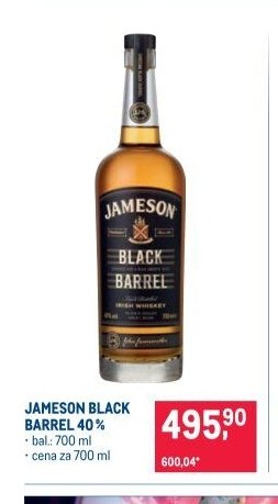 JAMESON BLACK BARREL 40 %
