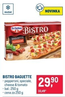 Bageta k rozpečení mražená Bistro Dr. Oetker